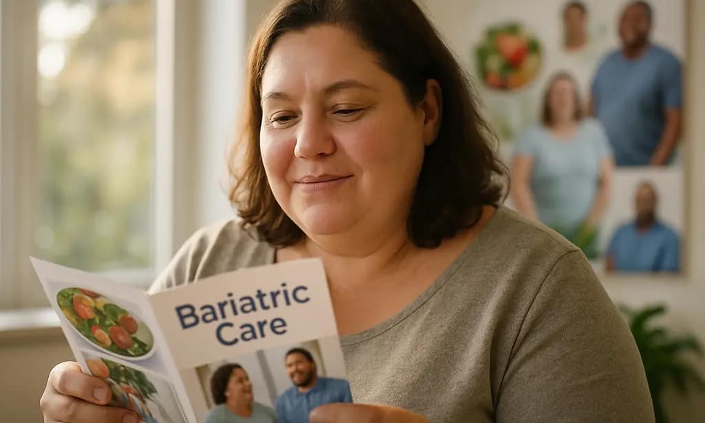 Rural bariatric care discussion between a clinician and patient in Arkansas