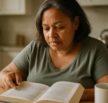 Patient journal and water glass symbolizing cognitive function improvements after RYGB