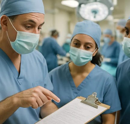 same-day discharge discussion with a bariatric patient and clinical educator