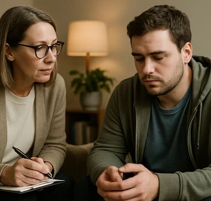 Bariatric Mental Health discussion between patient and clinician after weight loss surgery