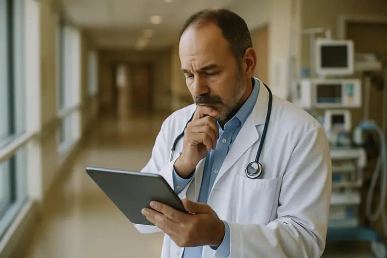 Medical team discussing endoscopic procedure options with a patient