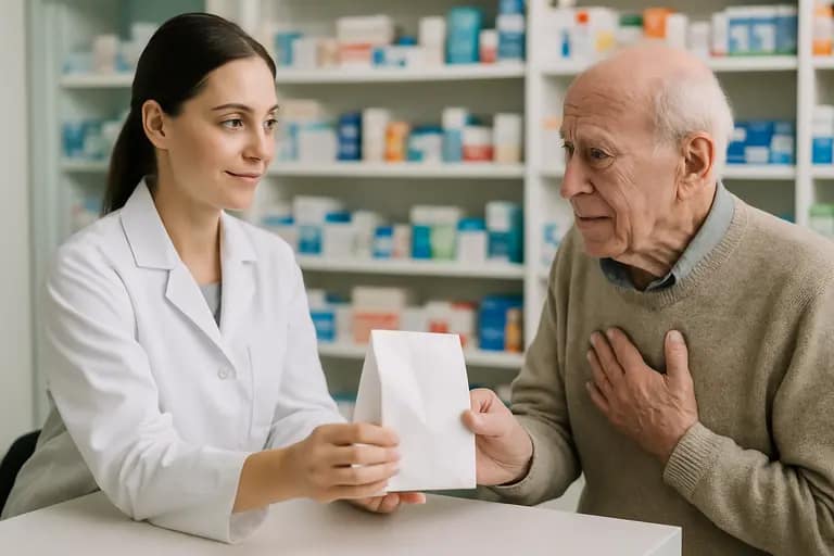 Prescription card and insurance papers next to a calendar